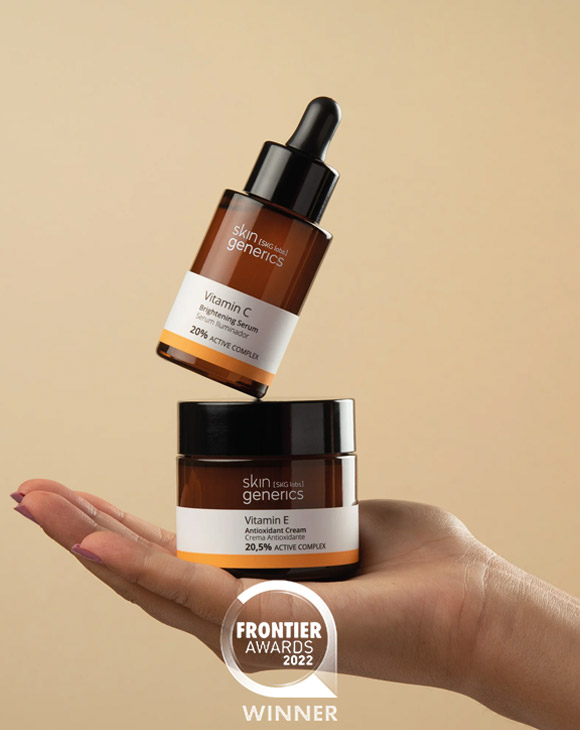 Finalist - Skin Generics<br><span>
Hyaluronic Cream
Best Beauty product 
Frontier Award 2022</span>