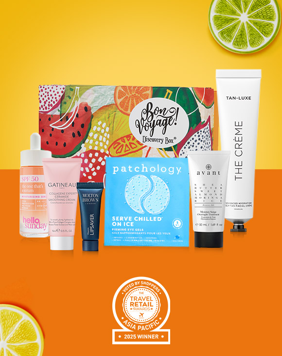 Winner - Bon Voyage Discovery Box - 2024 EasyJet exclusive<br>
<span>Best Skincare, Haircare, Bath & Body Product Over 45 Euros</span>