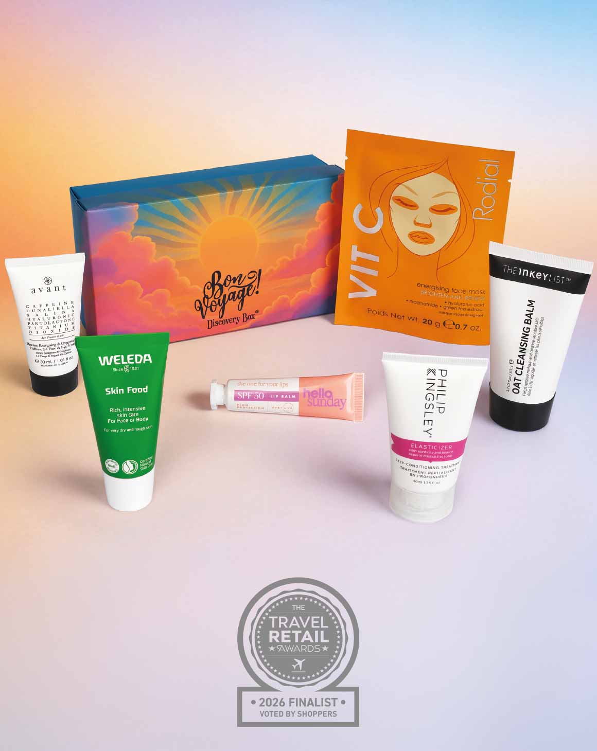 Finalist - Bon Voyage Discovery Box - Jet2.com exclusive 2026<br>
<span>Best Travel Exclusive Product</span>