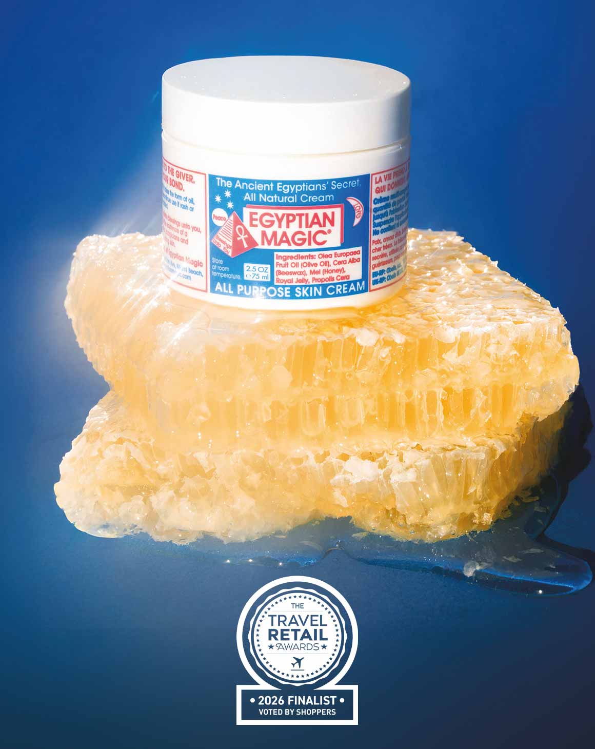 Finalist - Egyptian Magic<br>
<span>Best Skincare, Haircare Bath & Body Product</span>